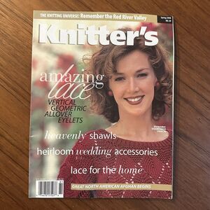 KNITTER'S MAGAZINE Spring 1998 No. 50 Patterns Fiber Arts Fashion Lace VG